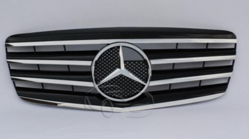 Maska Za Mercedes Benz E Klasa W211 06-09 God.- Crna-Krom - Amg Dizajn - Županja