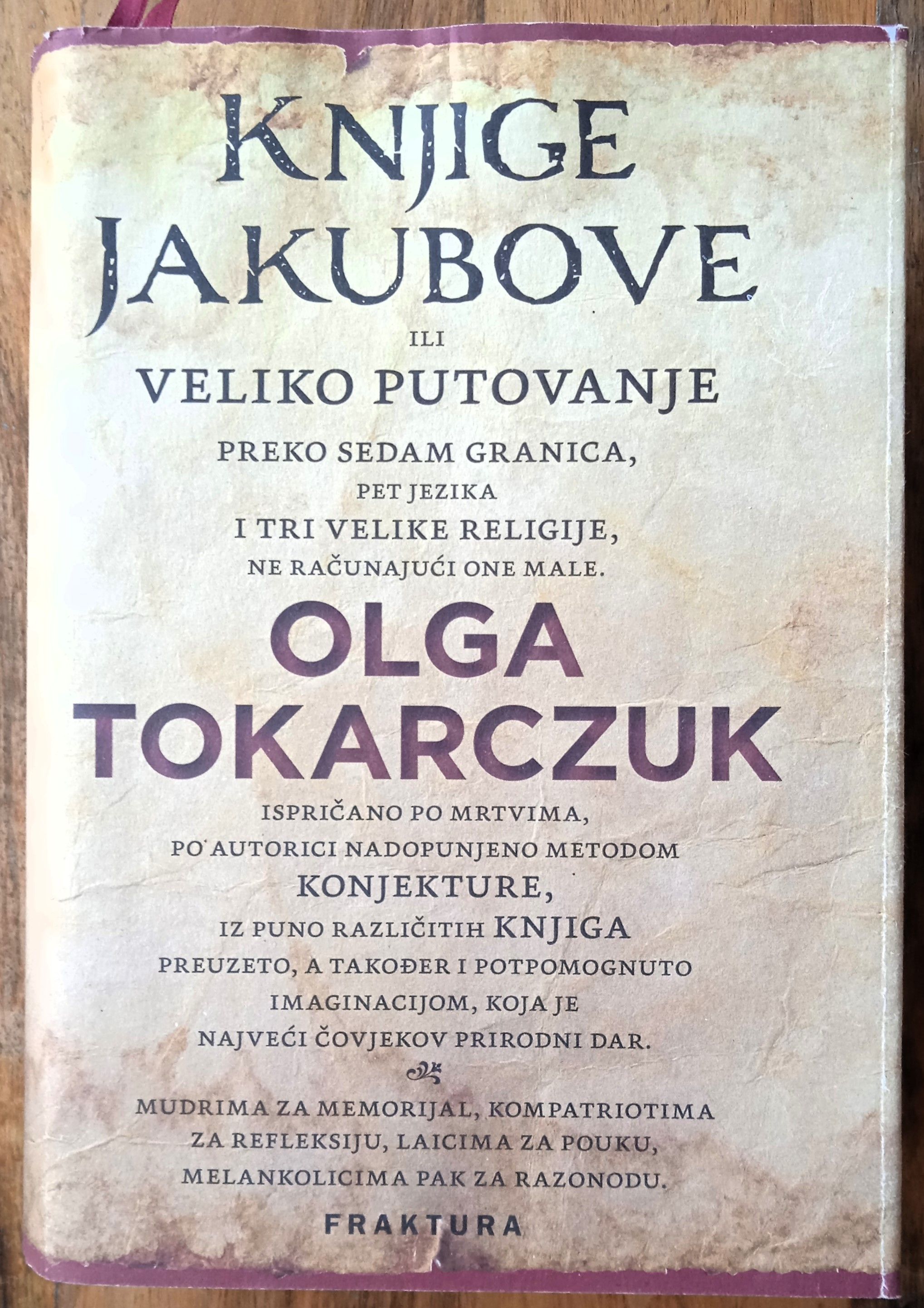 KNJIGE JAKUBOVE Olga Tokarczuk - Sisak