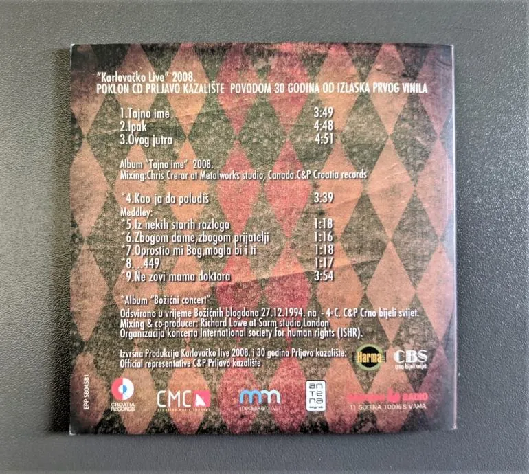 cd prljavo kazalište album tajno ime s potpisima / r1, rate !! - slika 8