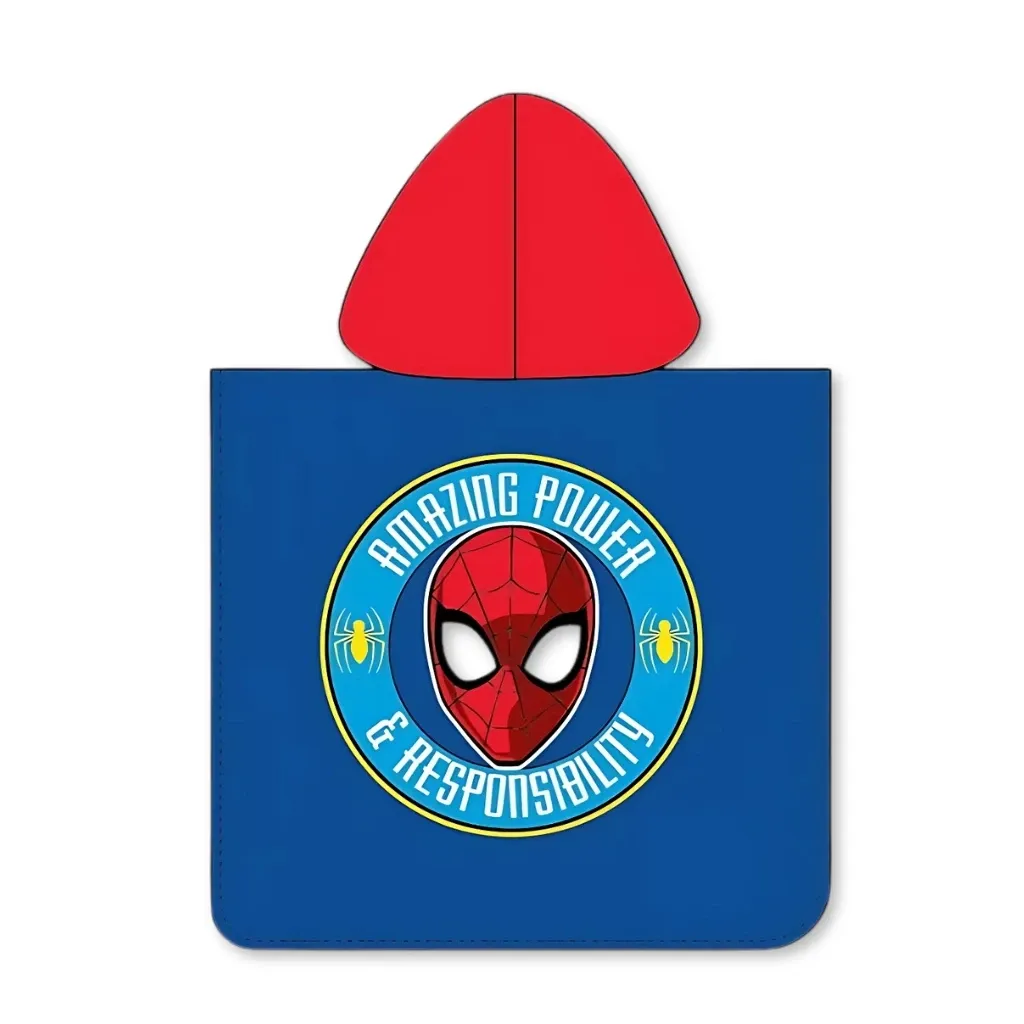 spider-man ‘responsibility’ dječji poncho za plažu, 50×115 cm - slika 2