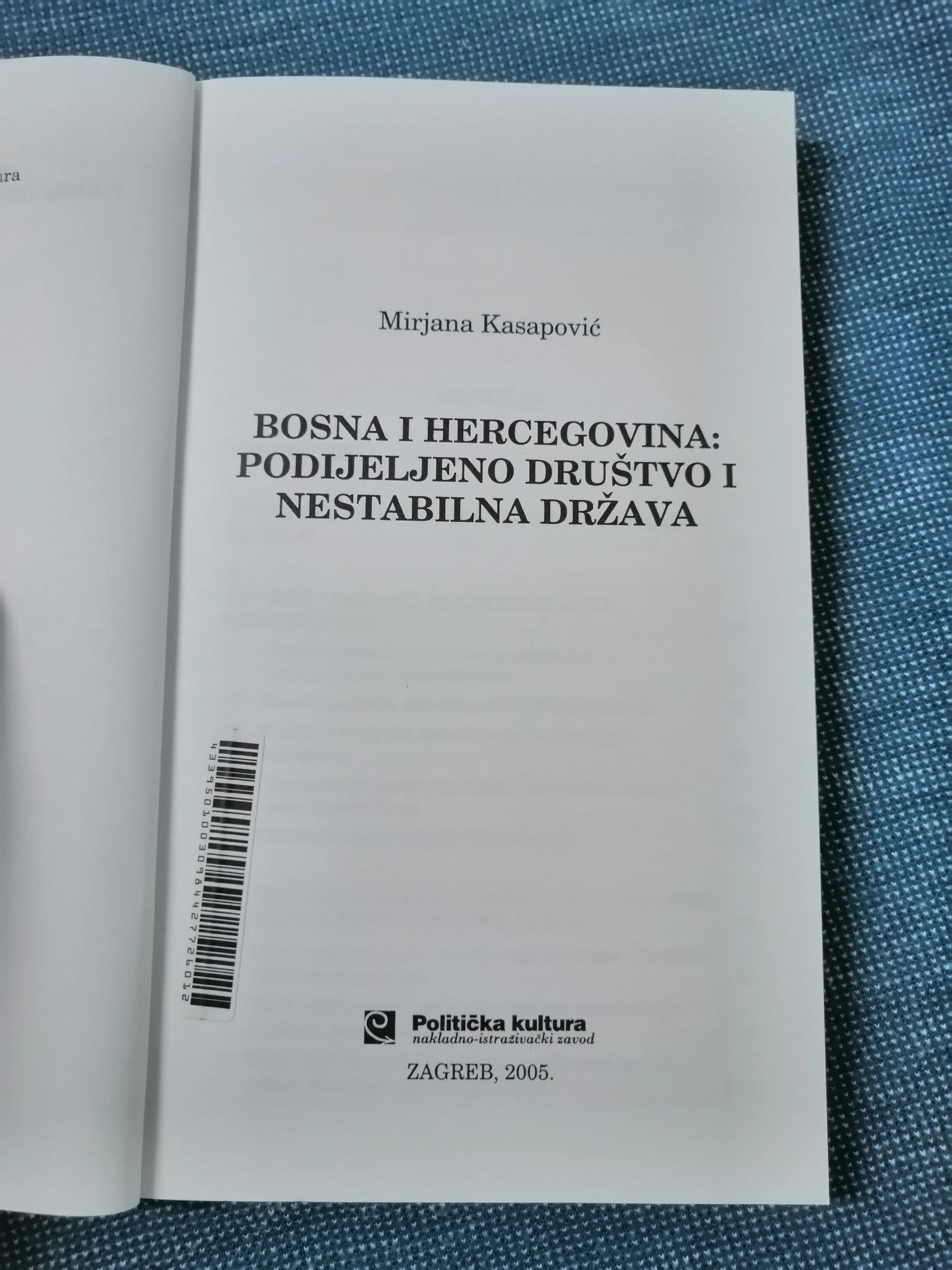 mirjana kasapović – bosna i hercegovina podijeljeno društvo - slika 2