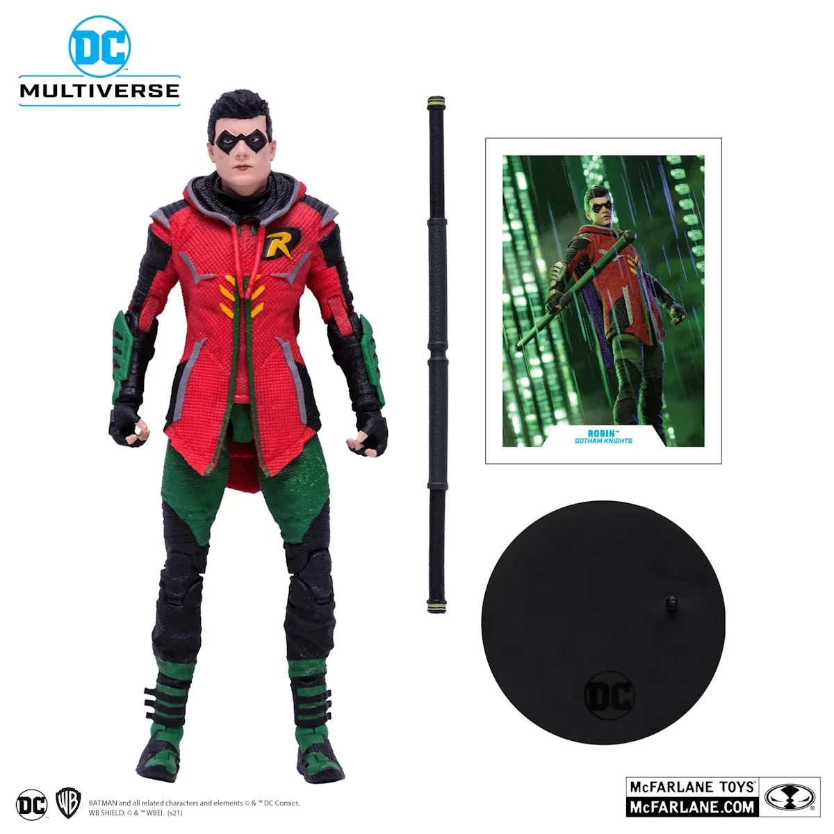 mcfarlane dc multiverse – robin (gotham knights) figura, 18cm - slika 8