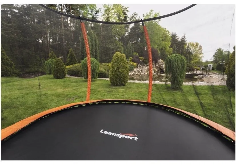 trampolin 6ft - crno/narančasti - slika 2