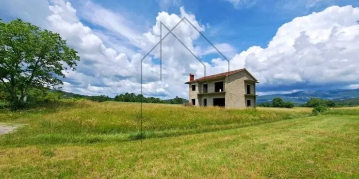 istra, boljun, kuća u izgradnji s otvorenim pogledom - slika 9