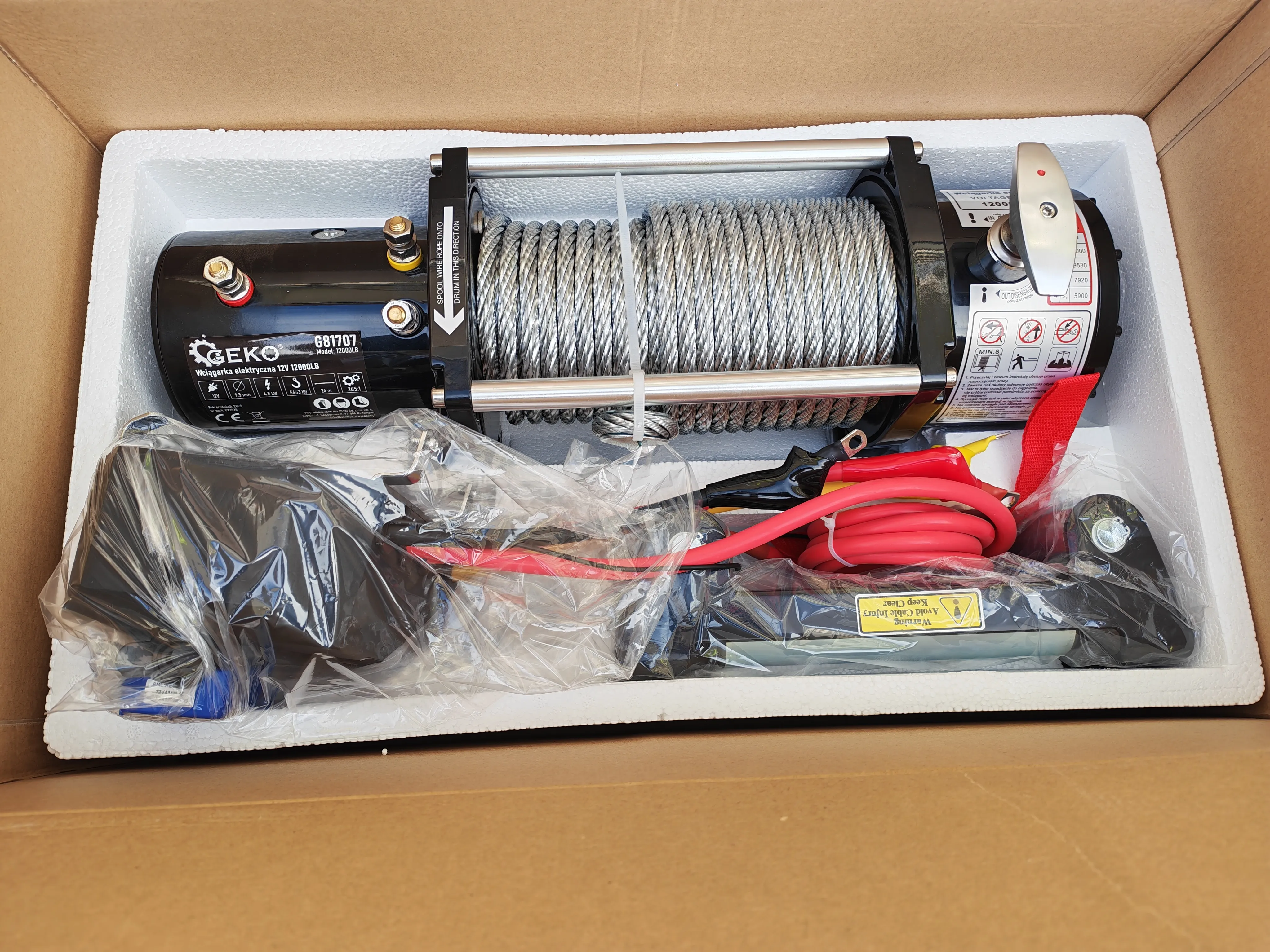 električno vitlo 12v 12000lb(5443 kg) novo račun garancija dostava !! - slika 13