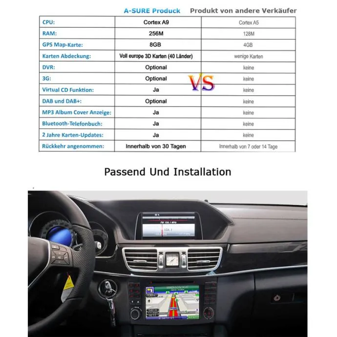 mercedes e klasa 2din radio original navigacija gps - slika 6