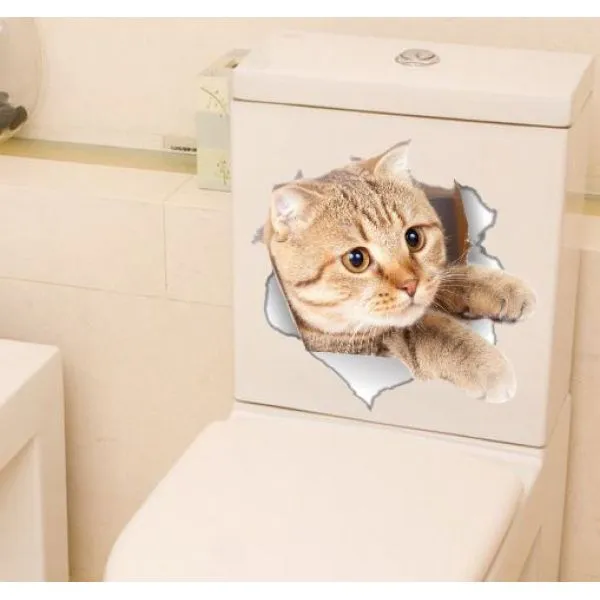 naljepnica za wc dasku ili kotlić pas ili mačka - slika 6