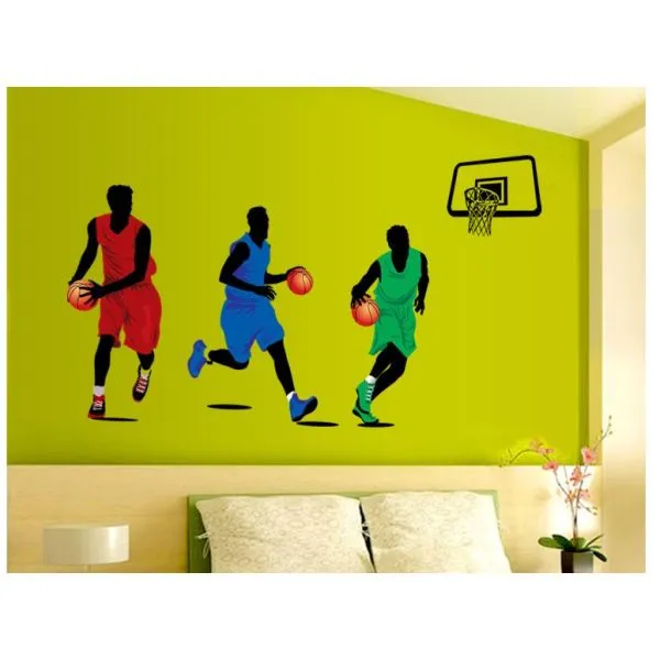 3d wall sticker sport basketball players dimenzije 90x160 cm - slika 4