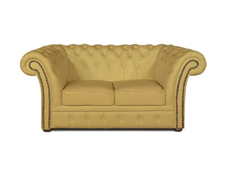 Chesterfield Dvosjed Winfield Basic Leather | 2-sjedišta | Ivory - Ježdovec, Zagreb