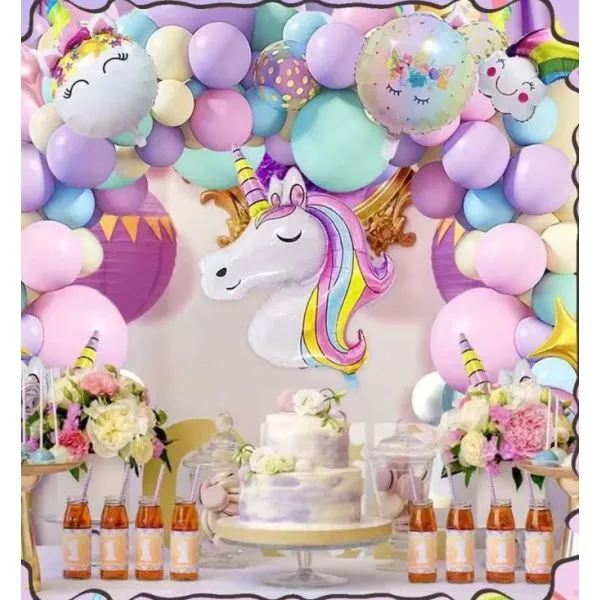 Luk od balona - Rainbow Unicorn (129 balona u setu) - Zagreb