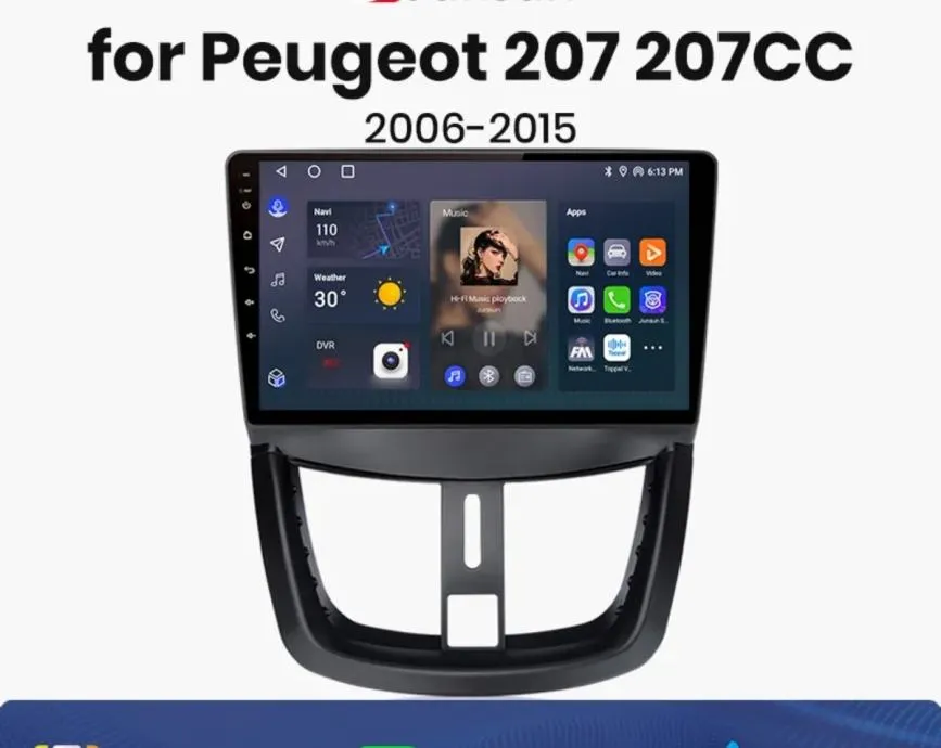 peugeot 207 2006-2015 original multimedija radio wifi parking kamera - slika 2