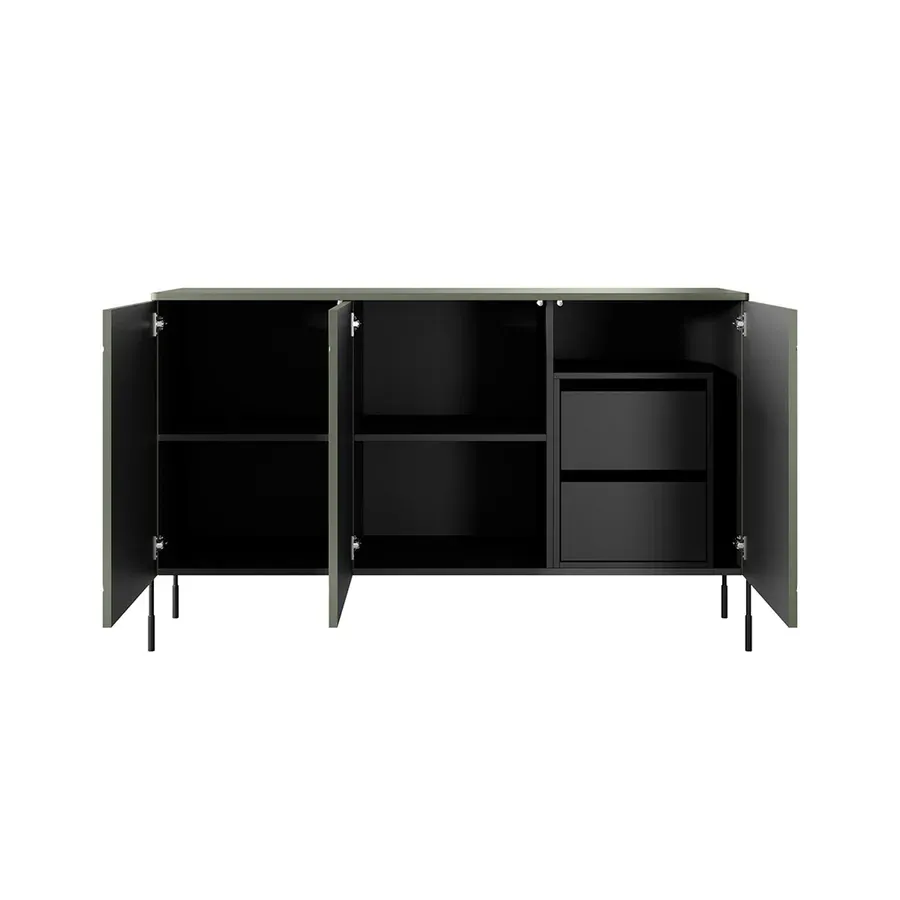 komoda sonatia 150cm, 3 vrata i 2 ladice, materijal: mdf - slika 4