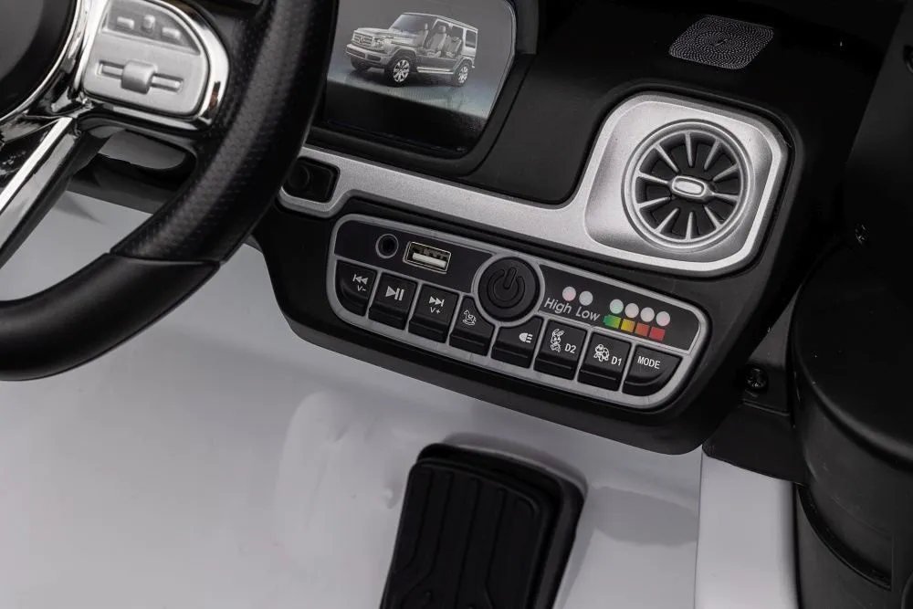licencirani auto na akumulator mercedes g500 4x4 - bijeli - slika 14