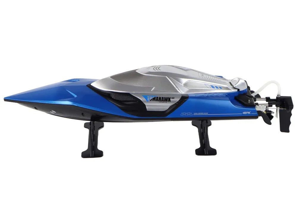 motorboat r/c 2.4g lights 30 km/h blue - slika 3