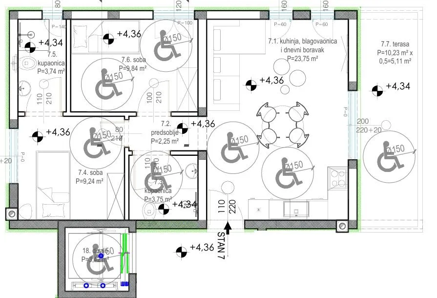 diklovac – top novogradnja | 2s stan + terasa + lift + 2 parkinga - slika 6