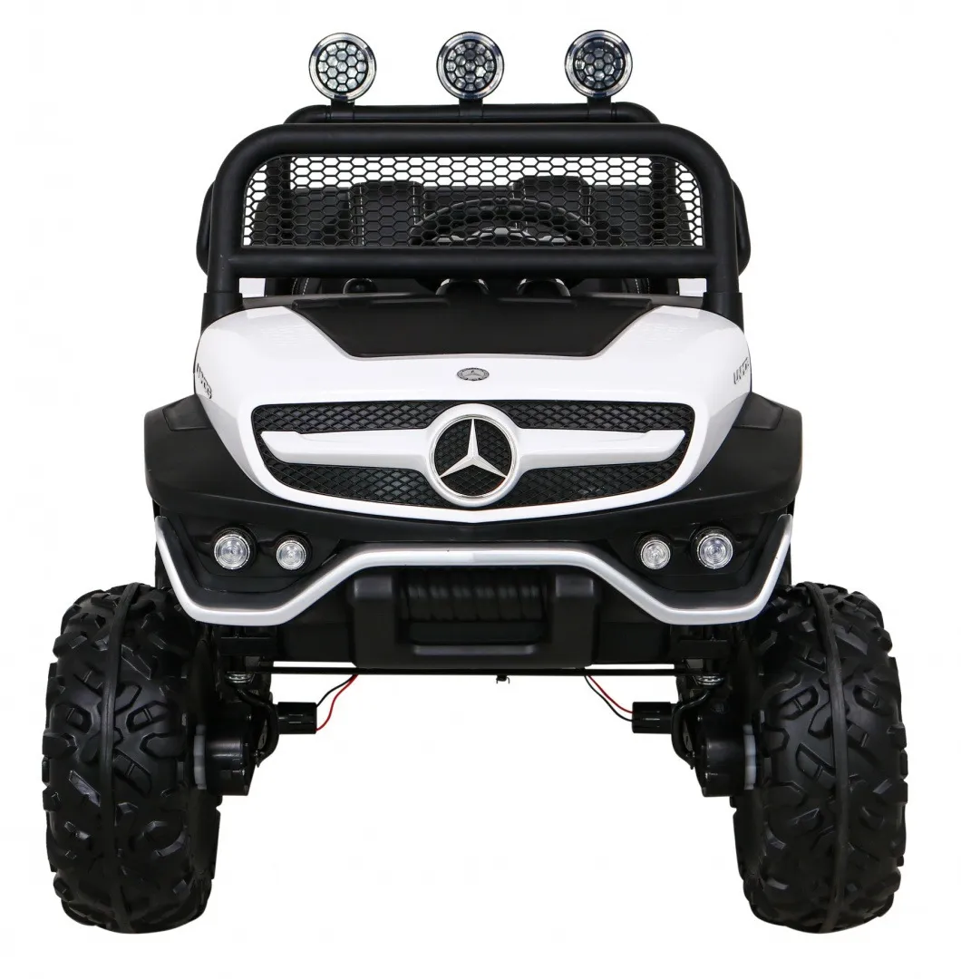 licencirani auto na akumultor mercedes benz unimog s - bijeli - slika 3