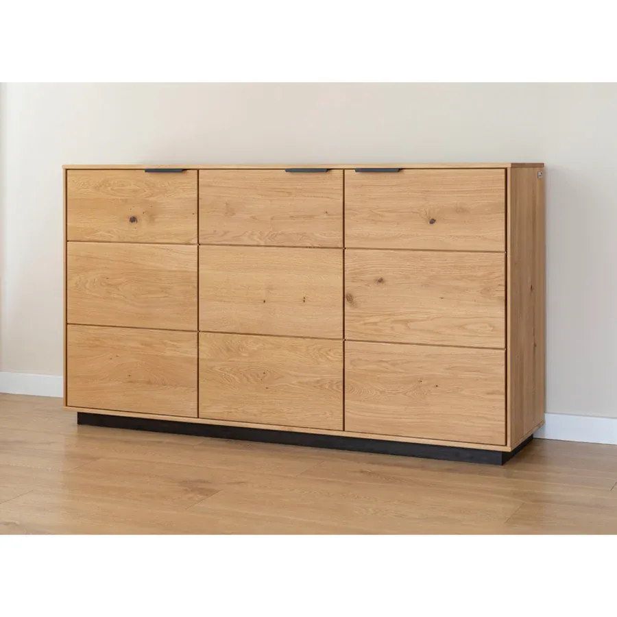 komoda tirano 154x39 cm, materijal: masivno drvo hrast - slika 7