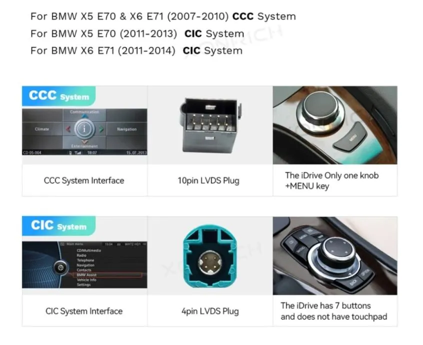 bmw x5 e70 x6 e71 original android 10.0 navigacija + parking kamera - slika 6