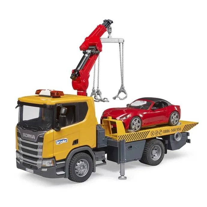 bruder kamion tegljač scania super 560r s autom roadster - slika 3