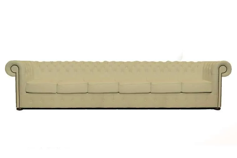 Chesterfield Garnitura Class Leather | 6-sjedišta | Vanilla - Ježdovec, Zagreb