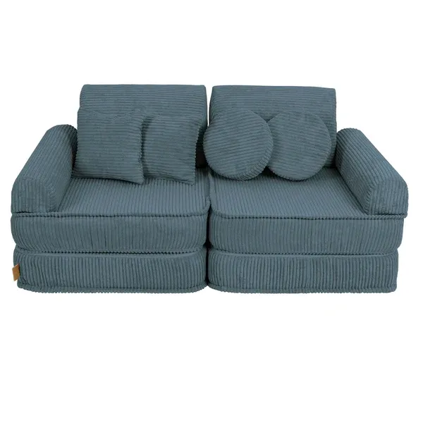 srednja modularna sofa za djecu - estetska tirkizna - slika 6