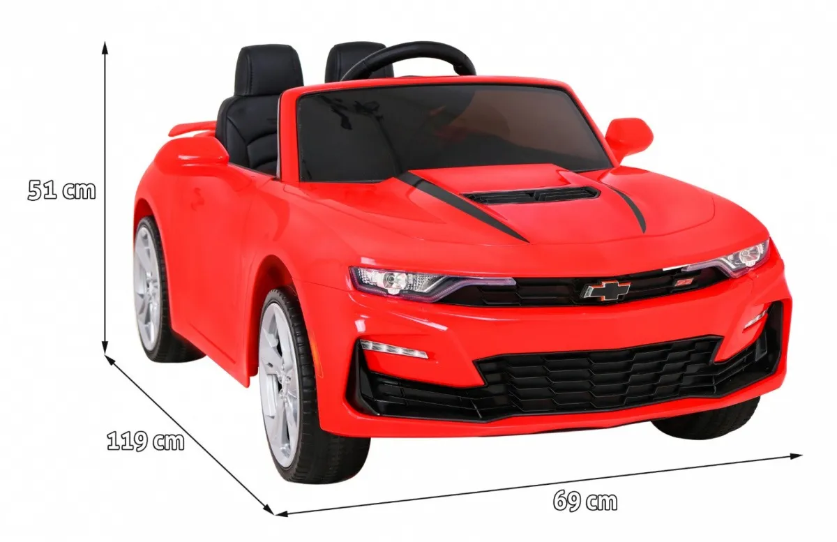 licencirani auto na akumulator chevrolet camaro 2ss - crveni - slika 2