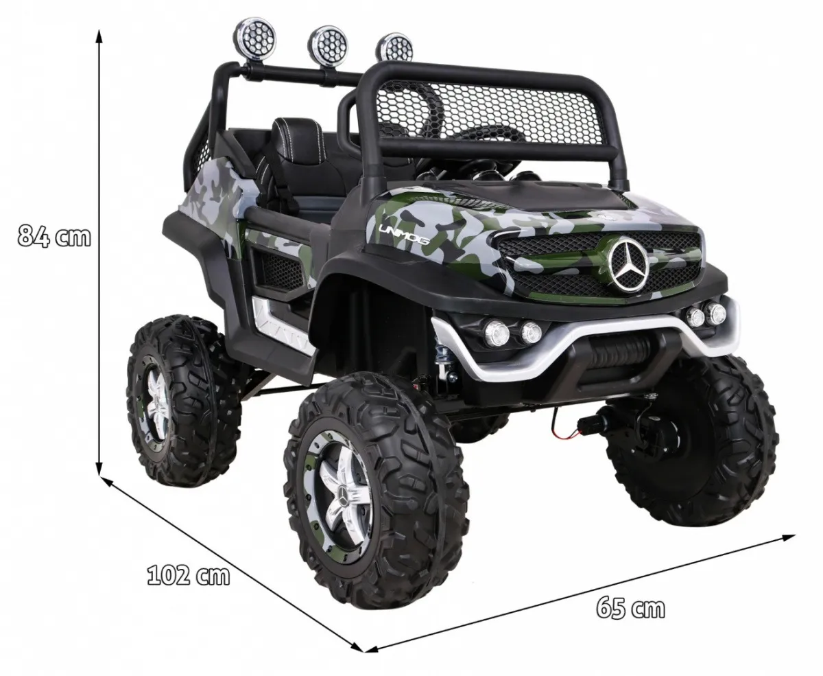 licencirani auto na akumultor mercedes benz unimog s - moro - slika 2