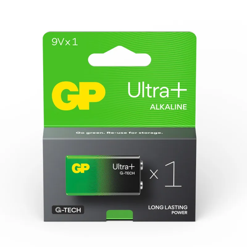 gp ultra+ 9v alkalna baterija - slika 2