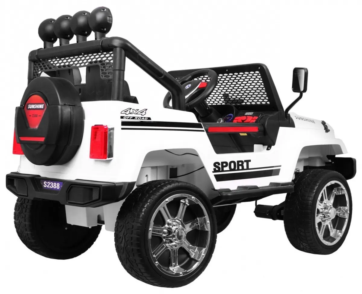 auto na akumulator new raptor drifter 4 x 4 - bijeli - slika 3