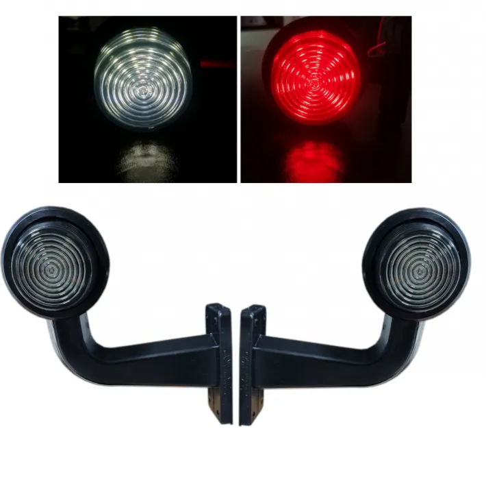 set od 2 12-24v led bočnih svjetala za označavanje, dimljeno staklo - slika 1