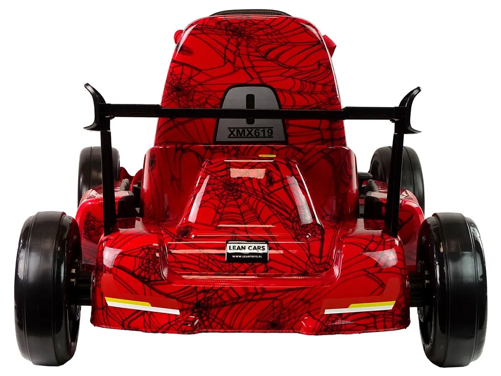 go-kart na akumulator xmx619 spyder - crveni/lakirani - slika 6