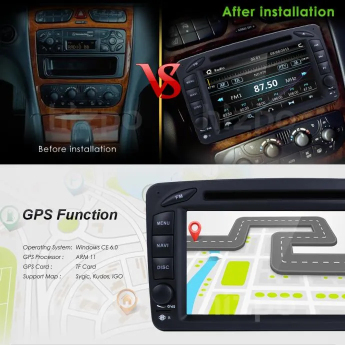mercedes 2din gps navigacija - slika 2