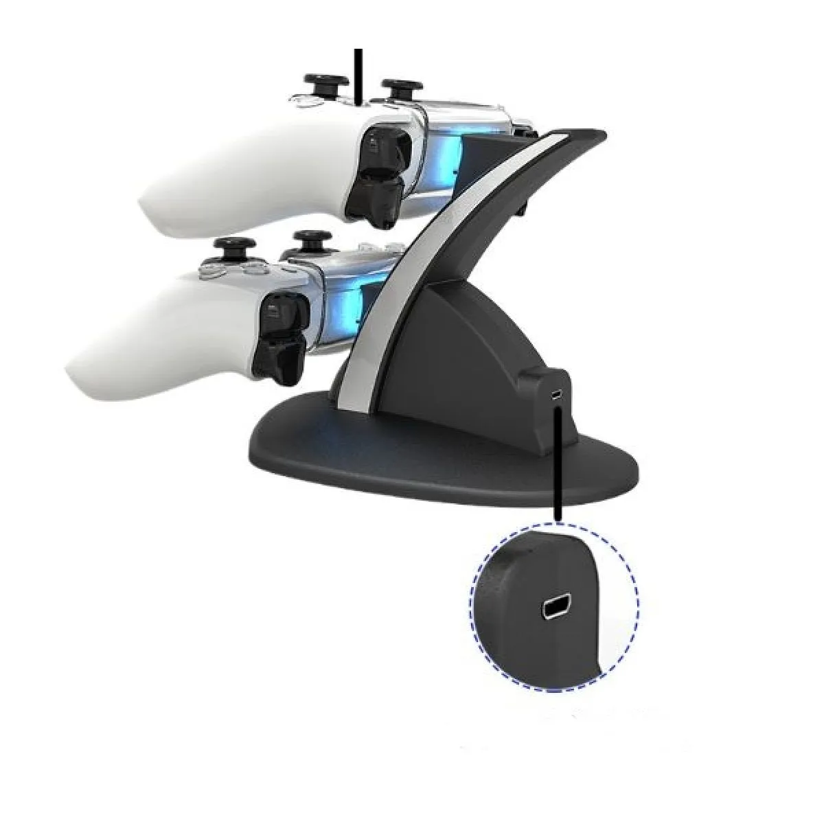 ps5 stalak za punjenje dva jojsticka docking station - slika 5