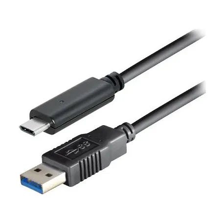 Transmedia USB type C plug - USB 3.1 type A plug, 1,0 m - Umag