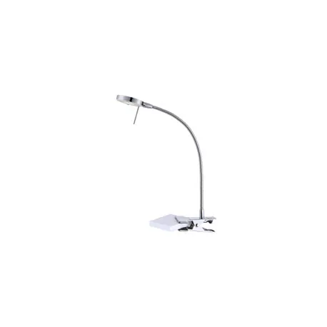 ecovision led stolna svjetiljka 5w, 3000k - topla bijela, kromirana - slika 1