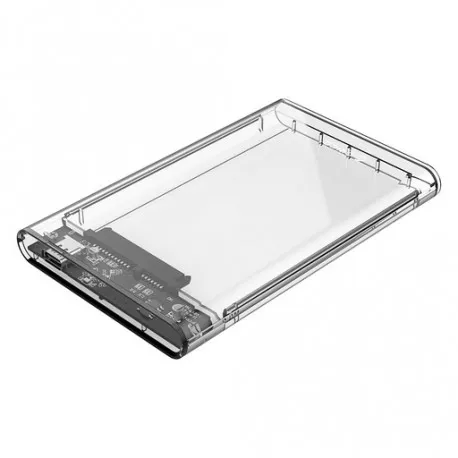 kućište za hdd/ssd 2,5" usb-c 3.1 gen2 uasp v sata3, prozirno, orico 2139c3-g2-cr - slika 1