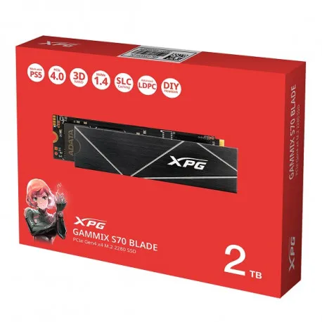 adata ssd gammix s70 blade, r7400/w5500,1tb, nvme - slika 1