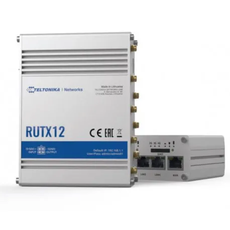 Teltonika RUTX12DUAL LTE CAT 6 industrial cellular router - Umag