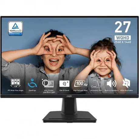 monitor msi pro mp275q 27" / wqhd / ips / 100hz / 1ms mprt (black) - slika 1