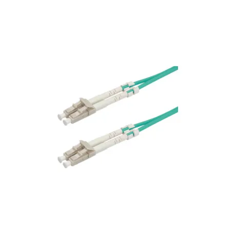 roline optički kabel 50/125µm lc/lc duplex, om3, 1.0m, tirkizni - slika 1