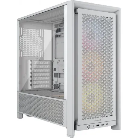 kućište corsair frame 4000d argb, whitemid-tower, 3x rs120 argb ventilatora - slika 1