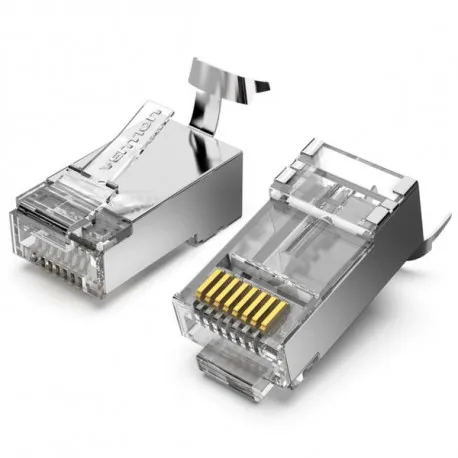 vention cat.7 ftp rj45 modular plug 10 pack - slika 1