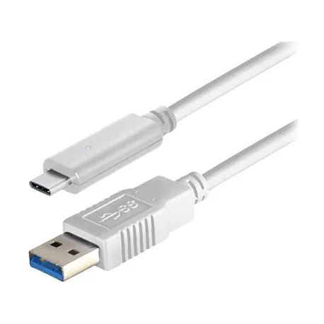 Transmedia USB type C plug - USB 3.1 type A plug, 1,0 m - Umag