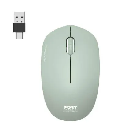 Port miš OFFICE WL USB-A/C, bežični, zelen - Umag