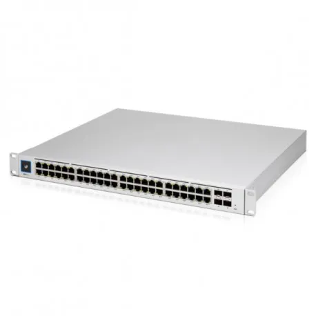 ubiquiti managed l2 l3 48 gbe rj45 poe 4x10g sfp slots - slika 1