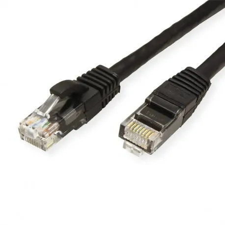 roline value utp mrežni kabel cat.6a (class ea) 0.5 m, crni - slika 1