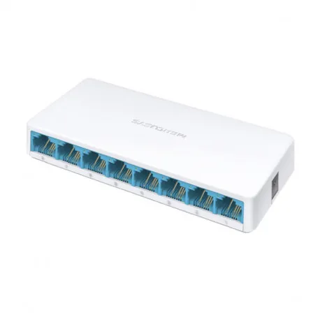 Mercusys 8-port mini Desktop preklopnik (Switch), 8×10/100M RJ45 ports, plastično kućište - Umag