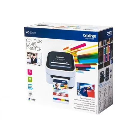 brother vc-500w color label printer - slika 1