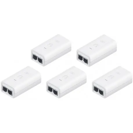 Ubiquiti POE-24-12W-G-WH, Gigabit PoE Injector, 24V 0,5A (12W), 5-Pack - Umag