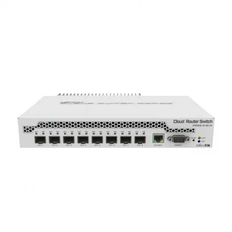 Mikrotik Cloud Router Switch CRS309-1G-8S+IN, Dual core 800MHz CPU, 512MB RAM, 1×GLAN, 8×SFP+ cages, RouterOS, L5 or SwitchOS - Umag